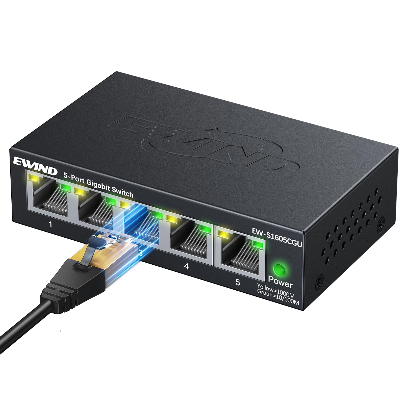 Amazon.com: EWIND 2025 Upgraded 5 Port Gigabit Ethernet Switch